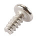 A close-up of a silver Waring screw.