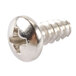 A close-up of a silver Waring screw.