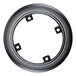 A black circular base with holes.