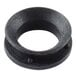 A black round rubber seal with a hole in it.