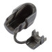 A pair of black plastic Waring strain relief parts.