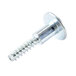 A close-up of a Waring shoulder screw with a metal head.