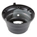 A black plastic Waring blender base with holes.