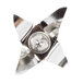 A metal Waring blade assembly with a screw.