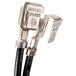 A close up of a black cable with two wires and the words "Waring 502833" on them.