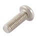 A close-up of a Waring screw with a flat head.
