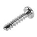 A close-up of a Waring screw with a metal head.