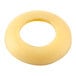 A yellow circle object with a white background.