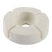 A white circular Waring housing seal with a hole in the middle.