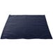 A navy blue cloth napkin on a white background.