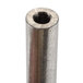 A close-up of a Waring coupling rod, a metal tube with a nut on the end.