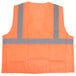 A Cordova orange safety vest with reflective stripes and grey accents.