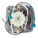 A Waring MMB142 blender motor with wires and a circular white object.