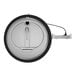 A silver and black Vollrath drop-in induction warmer with a black cord.