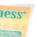 A close up of a Waring nameplate on a white background.