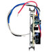 A close-up of a Waring blender main board with wires and a wire harness.
