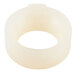 A white round rubber seal with a hole in the center.