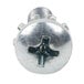 A close-up of a Waring screw with a cross on it.