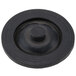 A black rubber disc with a round center.