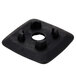 A black rubber jar pad with a hole in the center.
