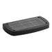 A black rectangular Bunn drip tray with a metal grate.