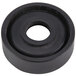 A round black rubber pad with a hole in the middle.