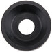 A black circle with a hole in the middle.