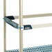 A close-up of a MetroMax iQ metal storage level frame.