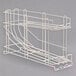 A white wire Metro can rack for #5 or #10 cans.