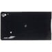 A black rectangular drip tray with holes.