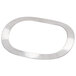 A silver oval spring washer for countertop ranges.