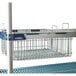 A Metro wire basket with epoxy coating on a MetroMax iQ shelf.