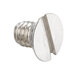 A close-up of a Waring flat top screw with a metal head.