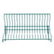 A green metal rack.