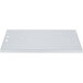 A white rectangular plastic cover with holes in it.
