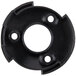 A black plastic circular spigot with holes.