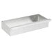 A stainless steel tray with a handle for a Waring countertop griddle.