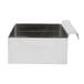 A stainless steel tray with a handle for a Waring countertop griddle.