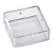 A clear plastic box with holes for a Bunn refrigerated beverage dispenser switch.