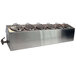 Steril-Sil CC-LTC-6SW 6-Hole Complete Insulated Ice-Cooled Stainless Steel Countertop Condiment Dispenser