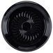Visions Black PET Plastic 12 inch Thermoform Catering / Deli Tray - 25/Case