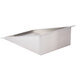 A Steril-Sil silver metal flat top adapter with a white background.