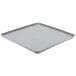 A gray square hard glass rack cover.
