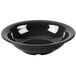 A black melamine bowl.