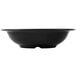 A black bowl with a white background.
