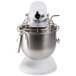KitchenAid KSMC895WH White NSF 8 Qt. Bowl Lift Commercial Countertop Mixer with Stainless Steel Bowl Guard - 120V, 1 3/10 hp
