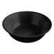 A black bowl with a white background.