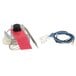 A Bunn mechanical thermostat kit with blue and black wires attached.