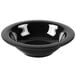 A black GET Elegance melamine bowl.