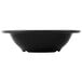 A black bowl with a white background.